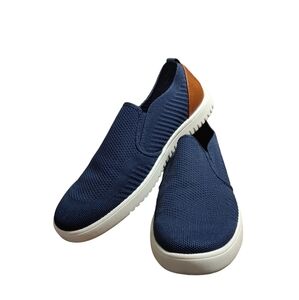 Sonoma Men's Slip-On Shoes Size 10.5 - Navy and Brown Casual Comfort